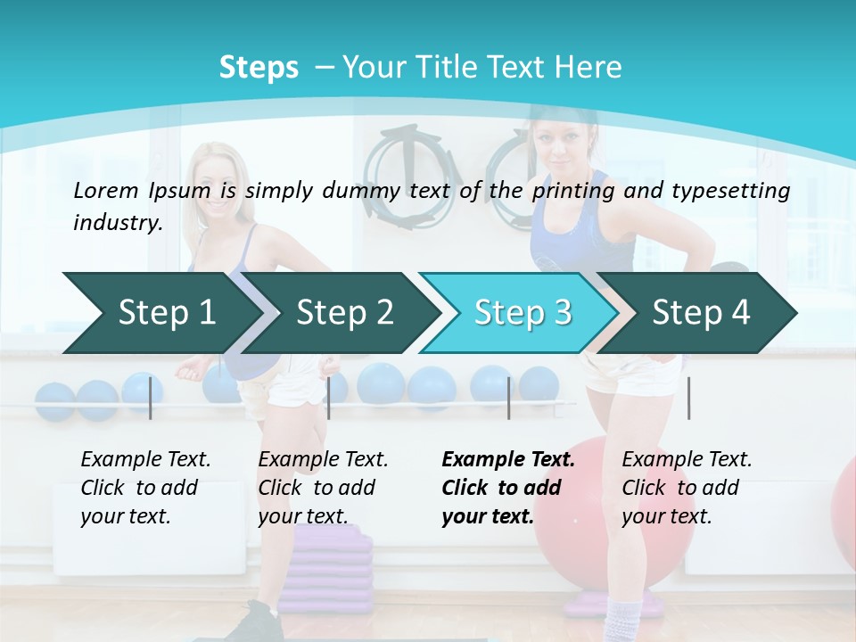 Fitness Well Being Lifestyle PowerPoint Template