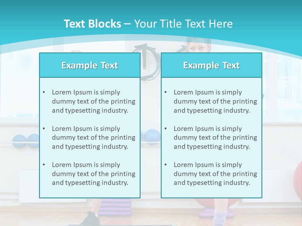 Fitness Well Being Lifestyle PowerPoint Template