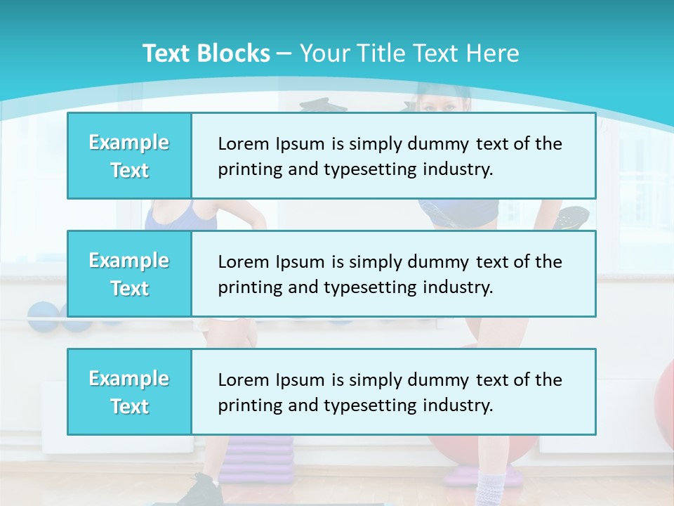 Fitness Well Being Lifestyle PowerPoint Template