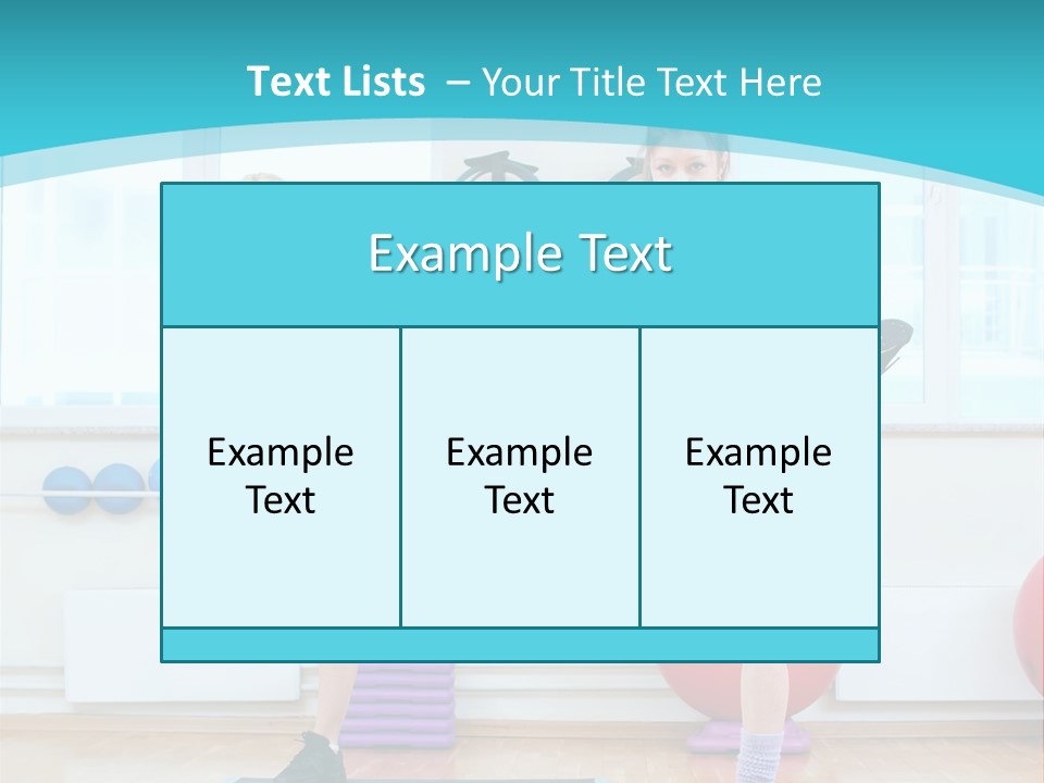 Fitness Well Being Lifestyle PowerPoint Template