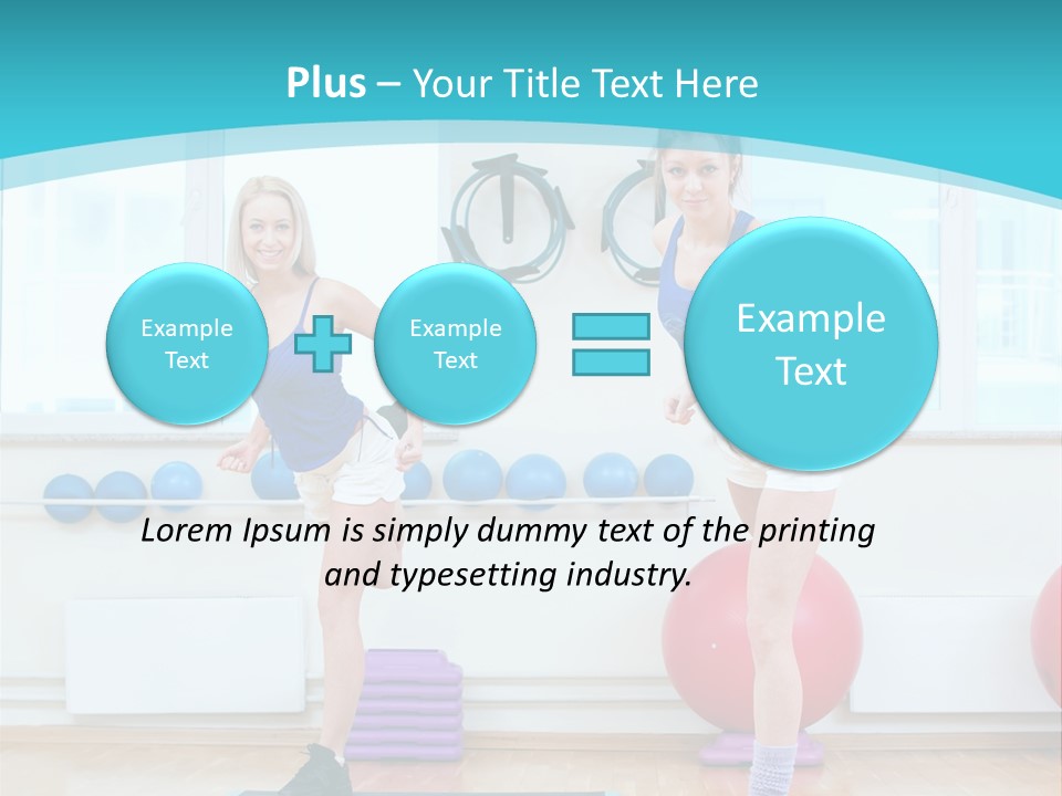 Fitness Well Being Lifestyle PowerPoint Template