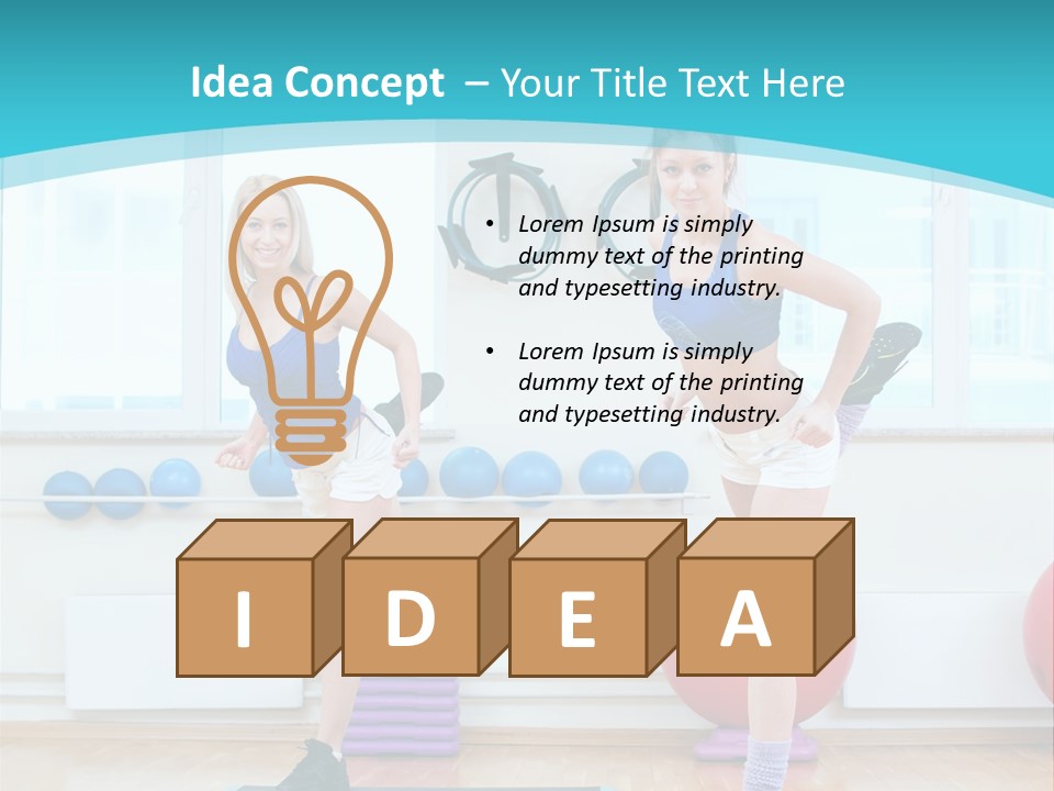 Fitness Well Being Lifestyle PowerPoint Template