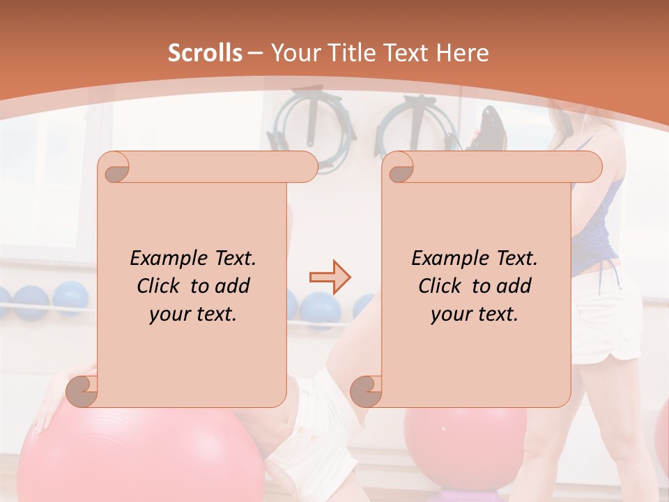 Two Healthy Slim PowerPoint Template