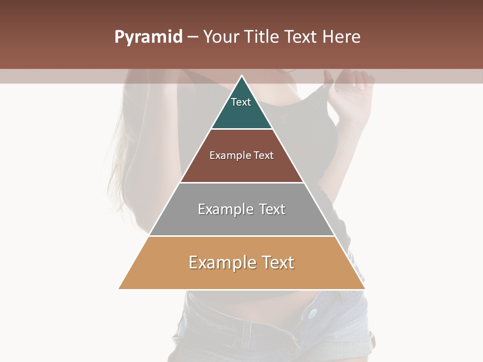 Model Portrait Black PowerPoint Template