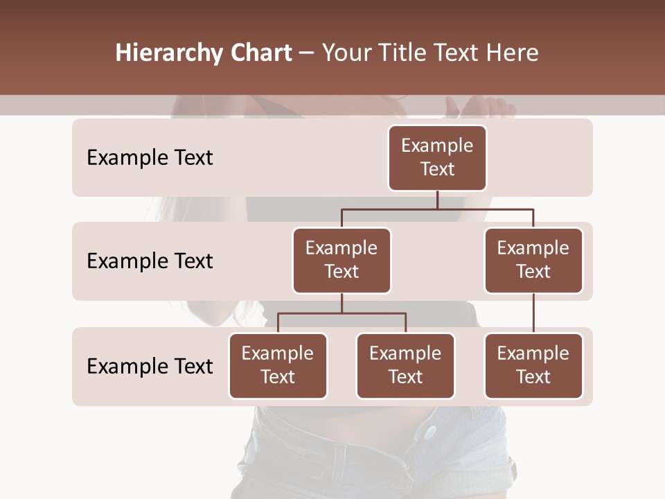 Model Portrait Black PowerPoint Template