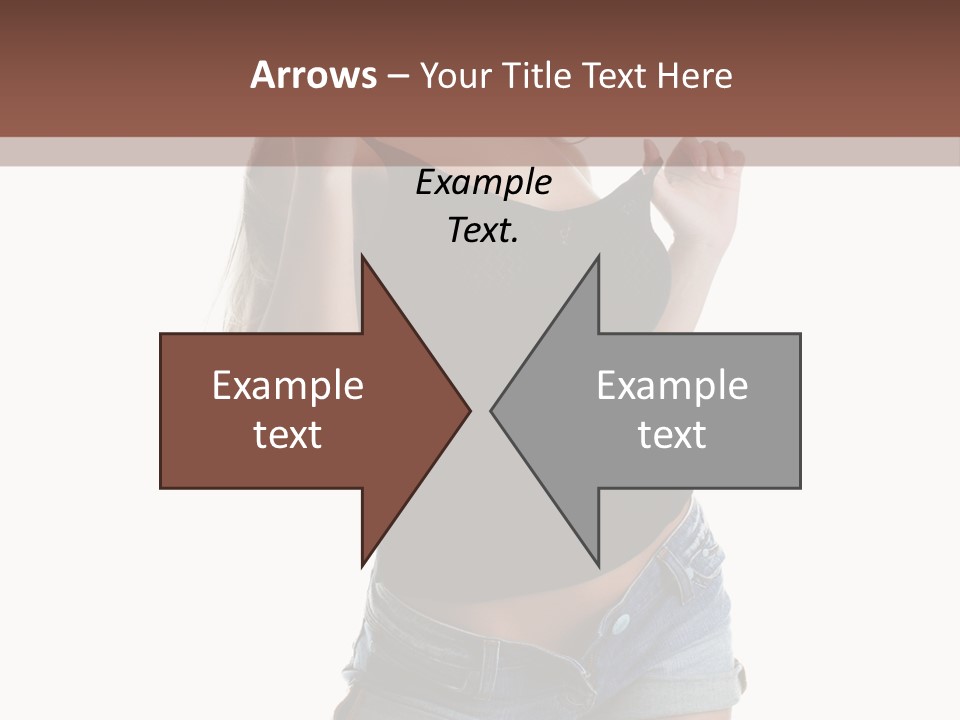 Model Portrait Black PowerPoint Template