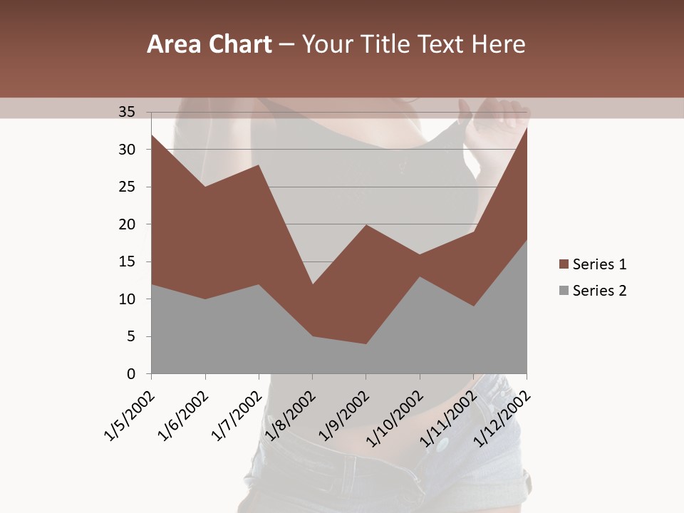 Model Portrait Black PowerPoint Template