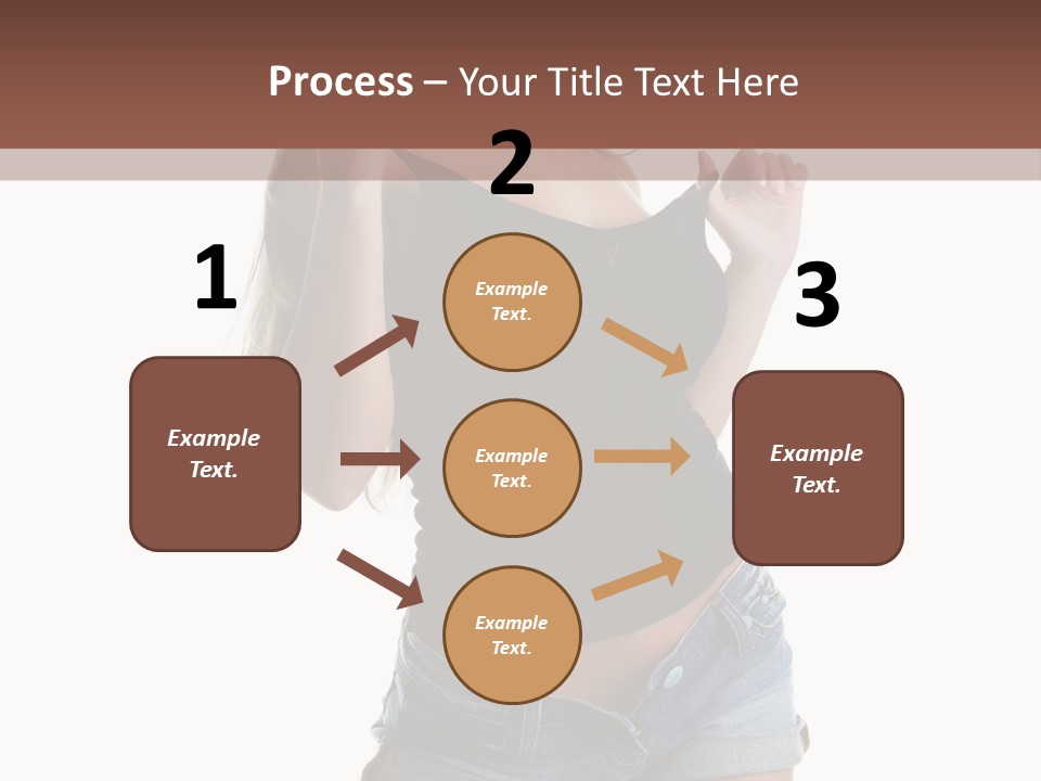 Model Portrait Black PowerPoint Template