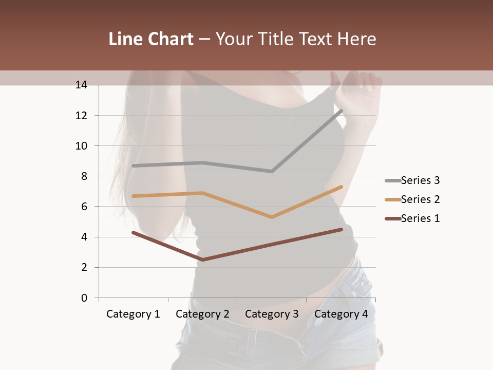 Model Portrait Black PowerPoint Template