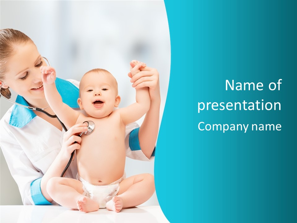 Diagnostic Assistance Stethoscope PowerPoint Template