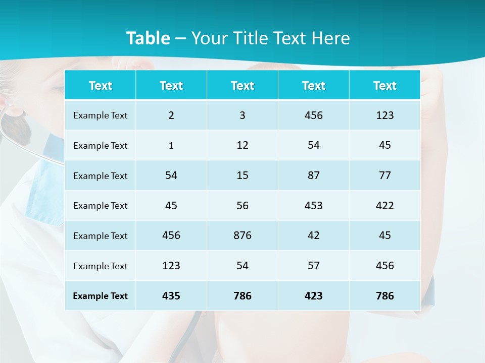 Diagnostic Assistance Stethoscope PowerPoint Template