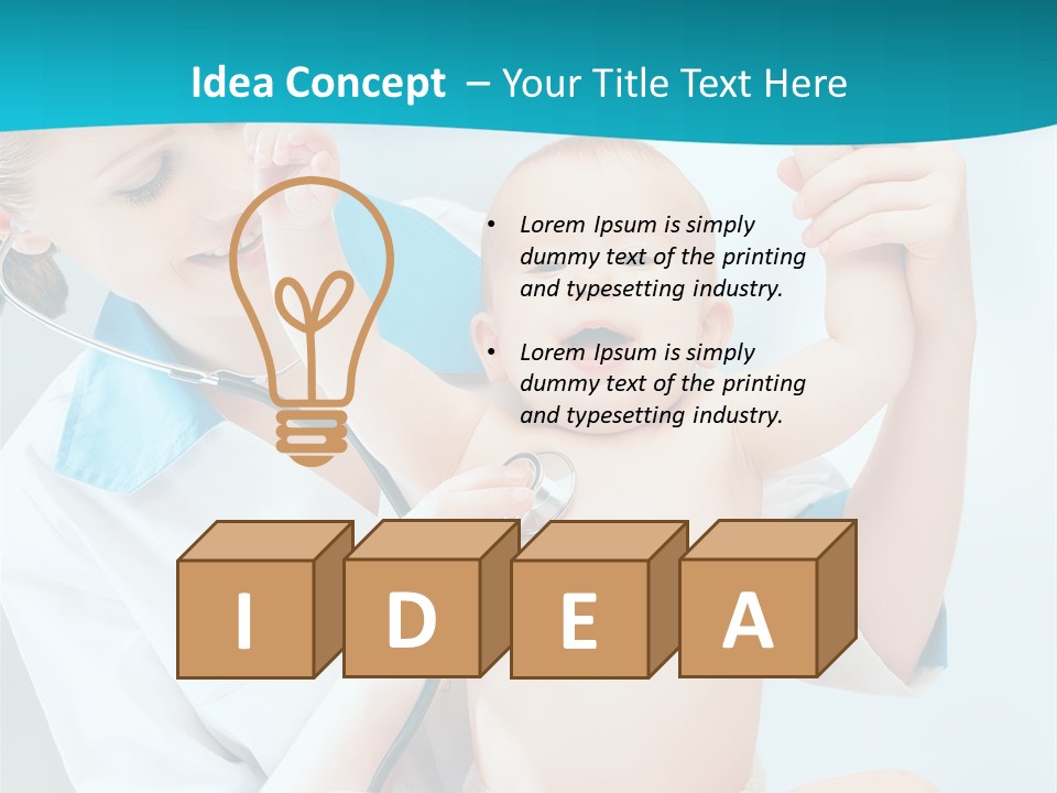 Diagnostic Assistance Stethoscope PowerPoint Template