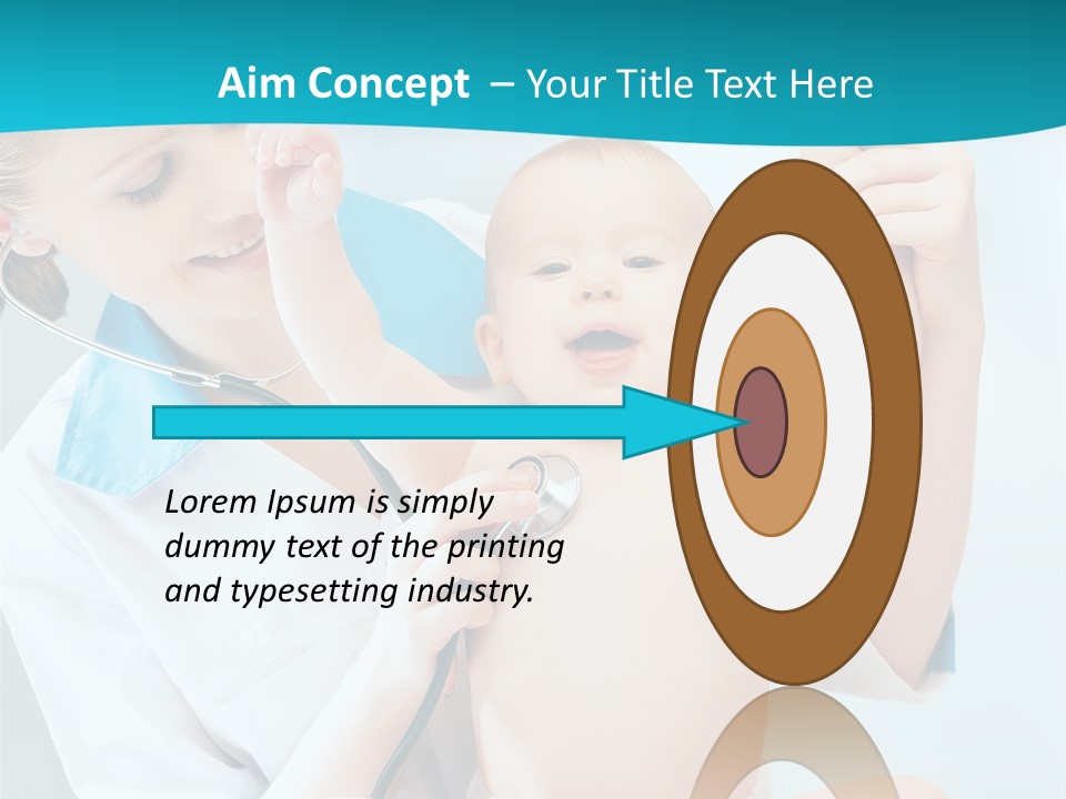 Diagnostic Assistance Stethoscope PowerPoint Template