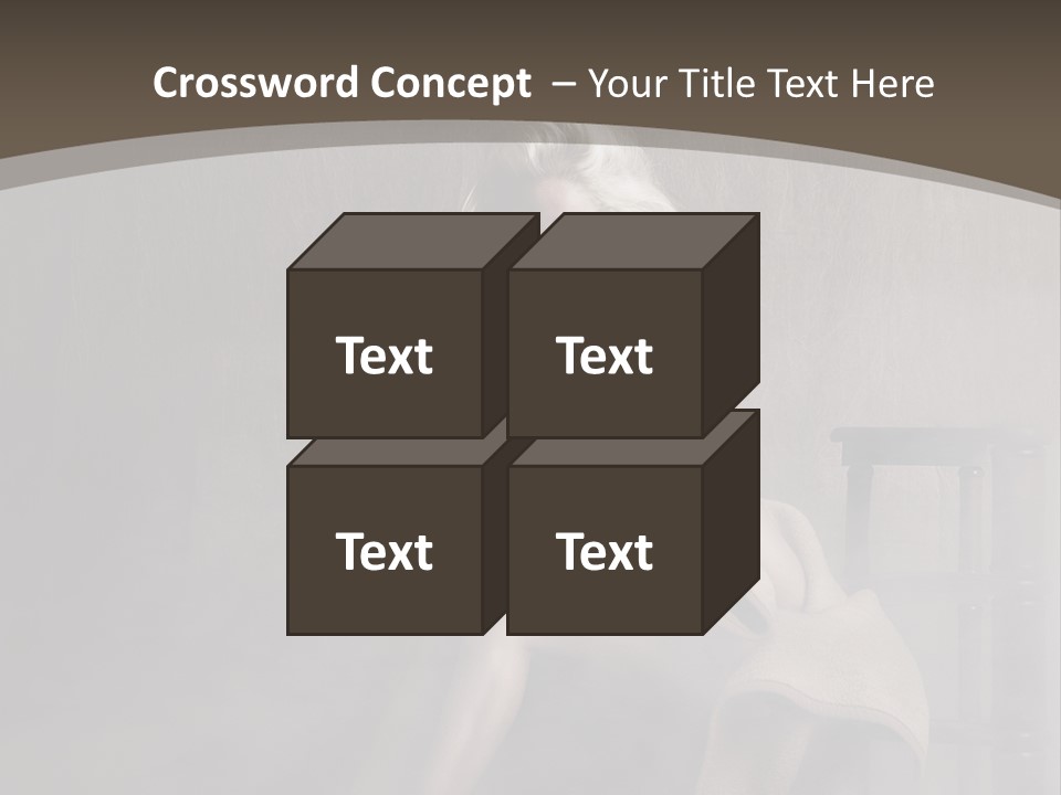 Weiblich Haare Hell PowerPoint Template