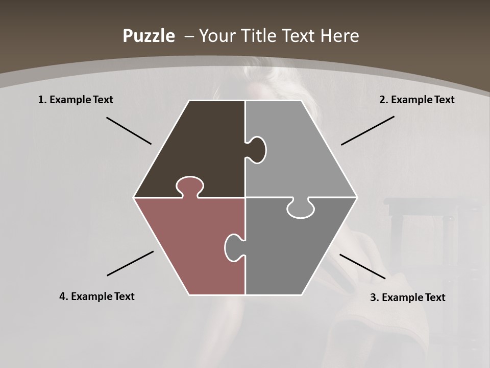 Weiblich Haare Hell PowerPoint Template