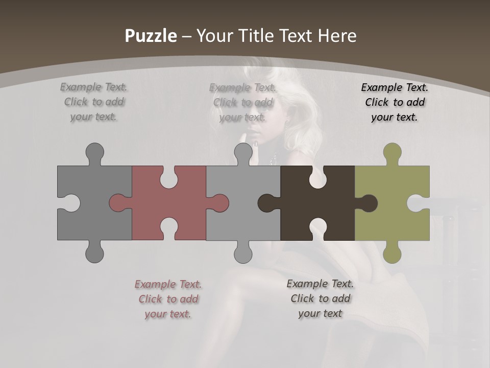 Weiblich Haare Hell PowerPoint Template