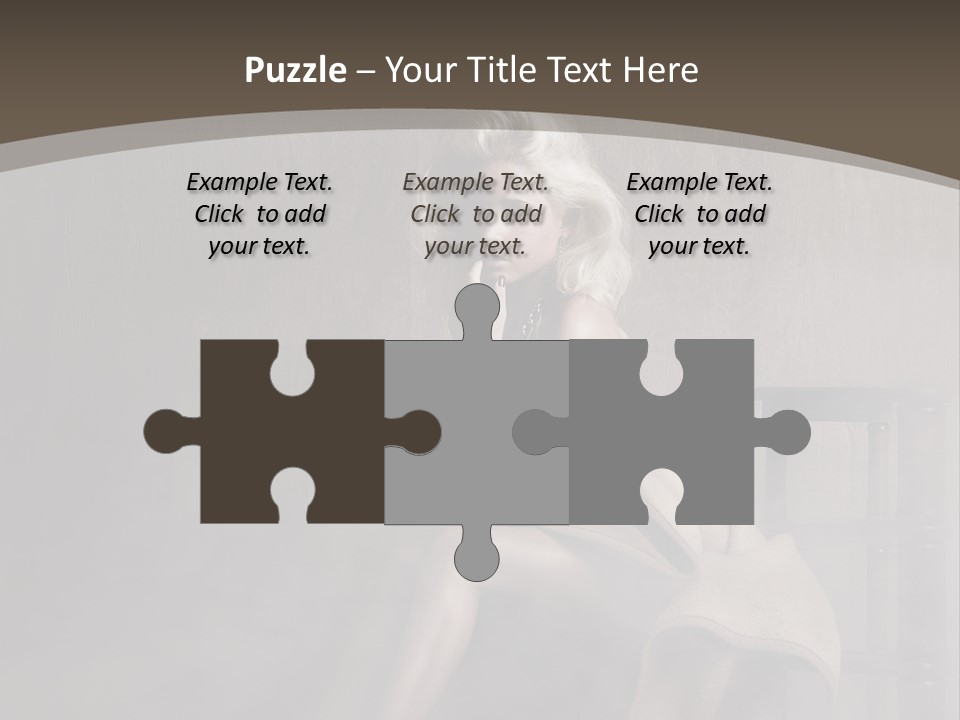 Weiblich Haare Hell PowerPoint Template