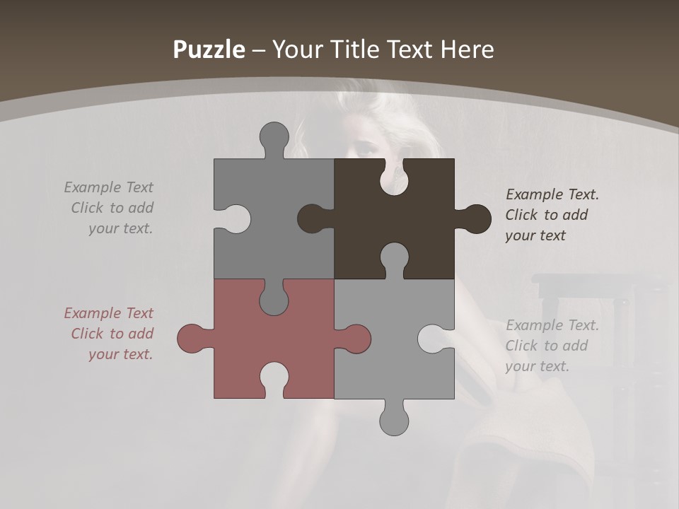 Weiblich Haare Hell PowerPoint Template