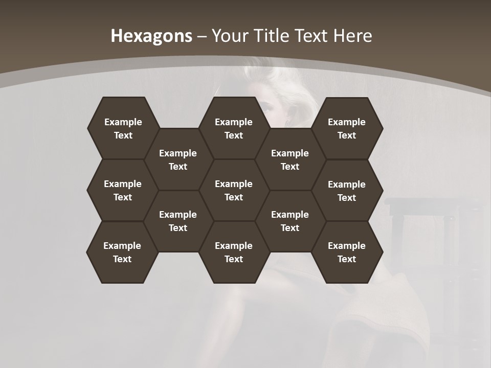 Weiblich Haare Hell PowerPoint Template