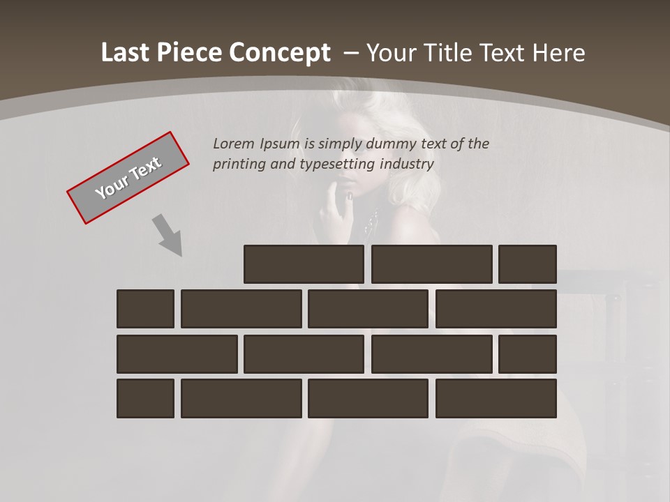 Weiblich Haare Hell PowerPoint Template