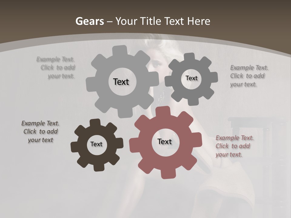 Weiblich Haare Hell PowerPoint Template