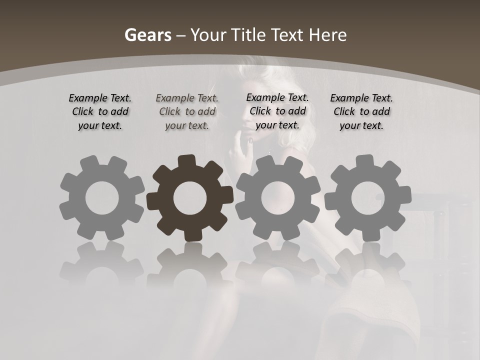 Weiblich Haare Hell PowerPoint Template