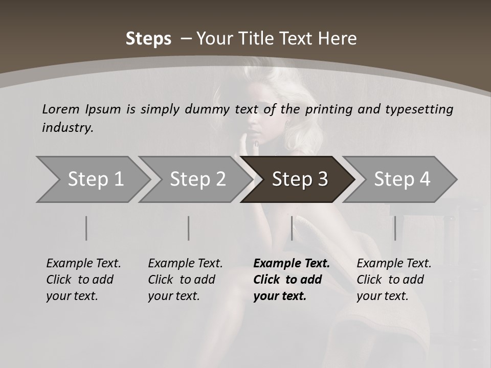 Weiblich Haare Hell PowerPoint Template