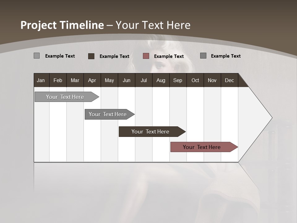 Weiblich Haare Hell PowerPoint Template