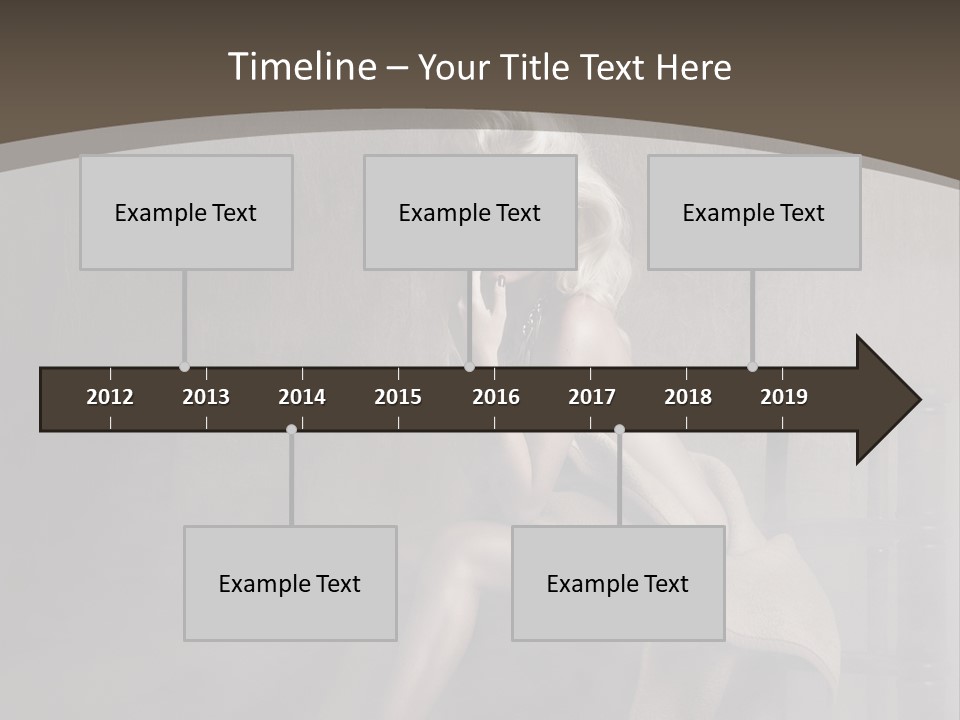 Weiblich Haare Hell PowerPoint Template