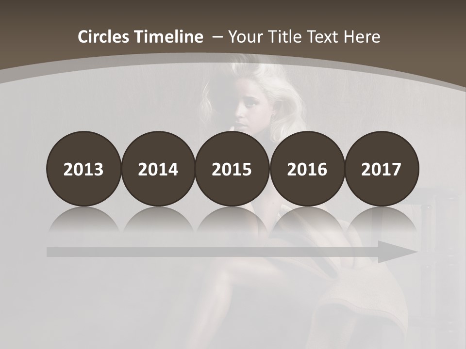 Weiblich Haare Hell PowerPoint Template