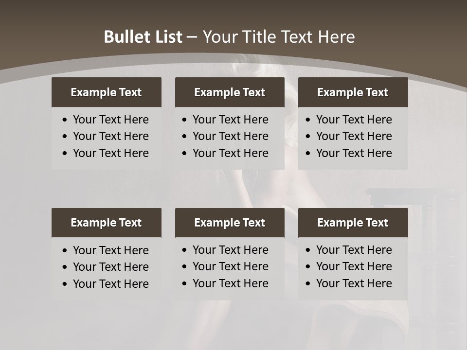 Weiblich Haare Hell PowerPoint Template