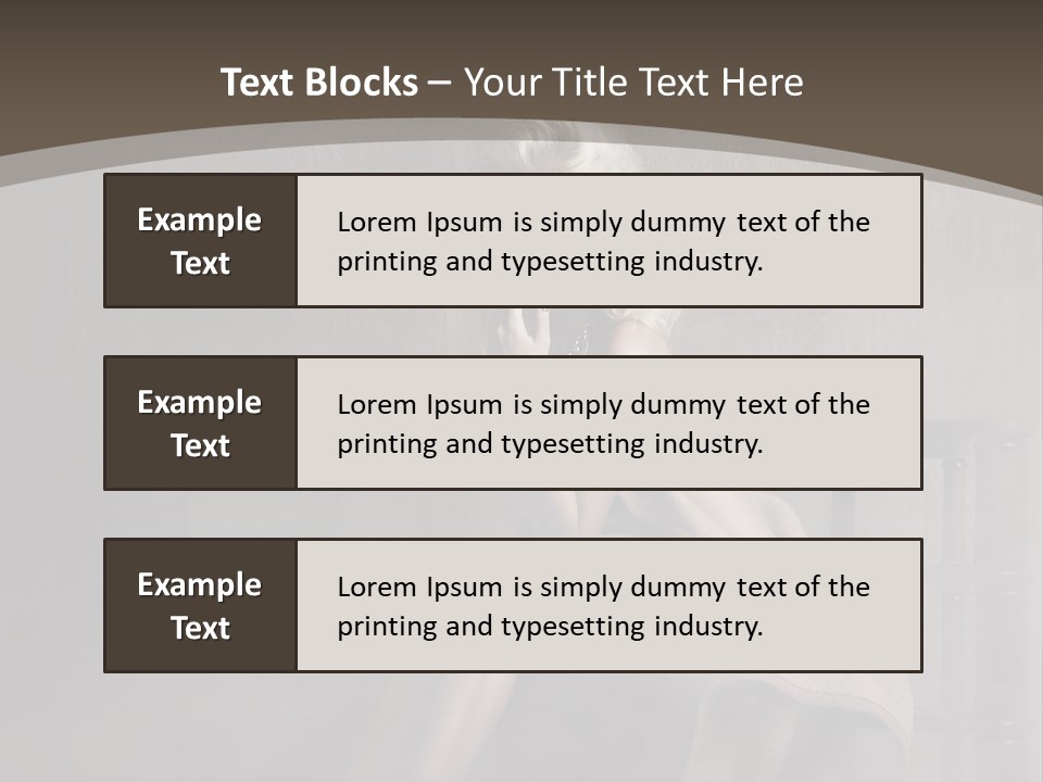 Weiblich Haare Hell PowerPoint Template