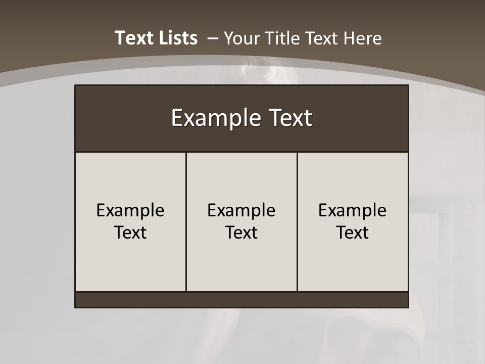 Weiblich Haare Hell PowerPoint Template