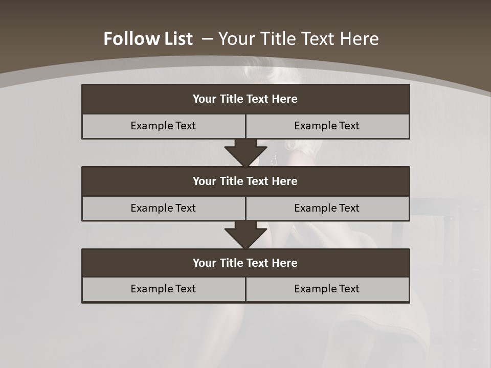 Weiblich Haare Hell PowerPoint Template