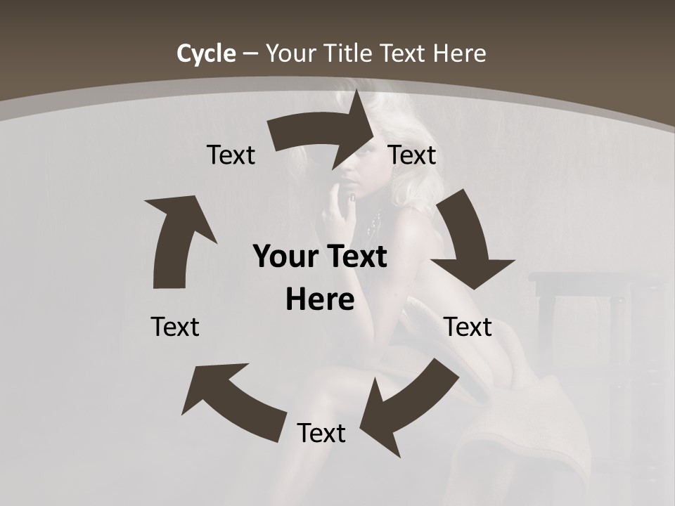 Weiblich Haare Hell PowerPoint Template