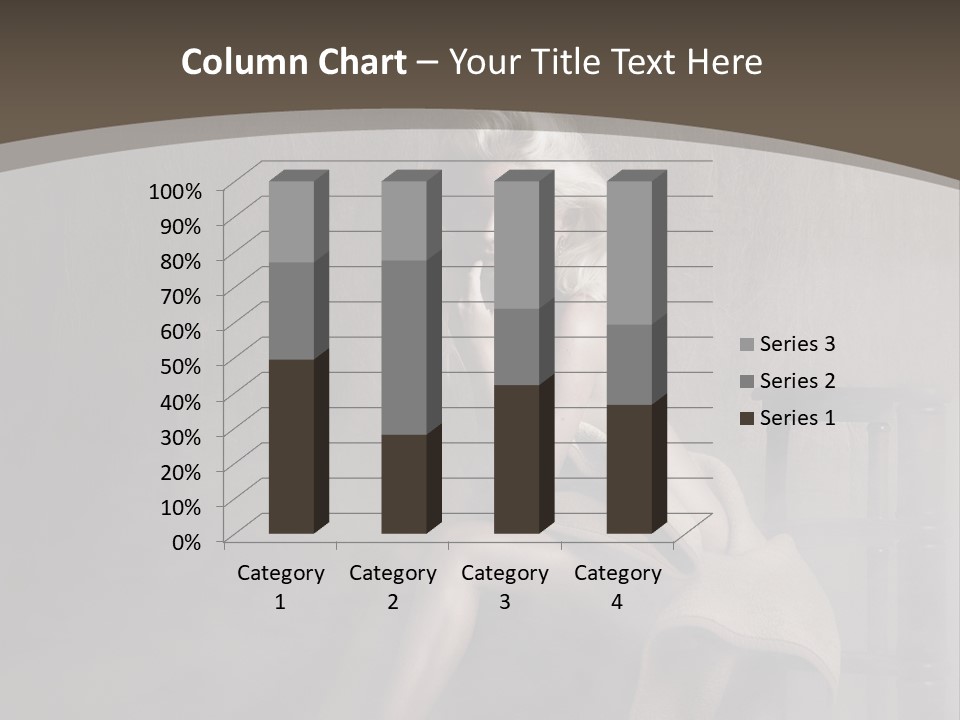 Weiblich Haare Hell PowerPoint Template