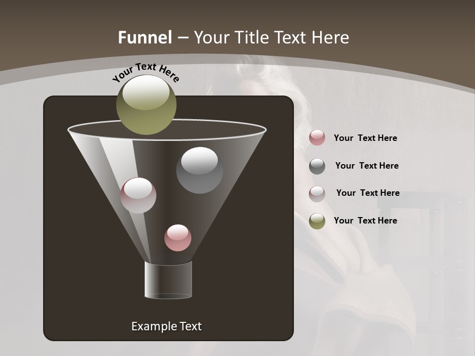 Weiblich Haare Hell PowerPoint Template