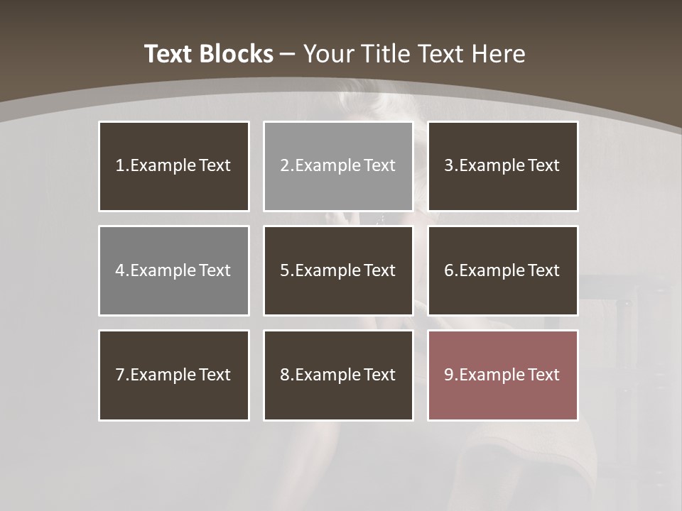 Weiblich Haare Hell PowerPoint Template
