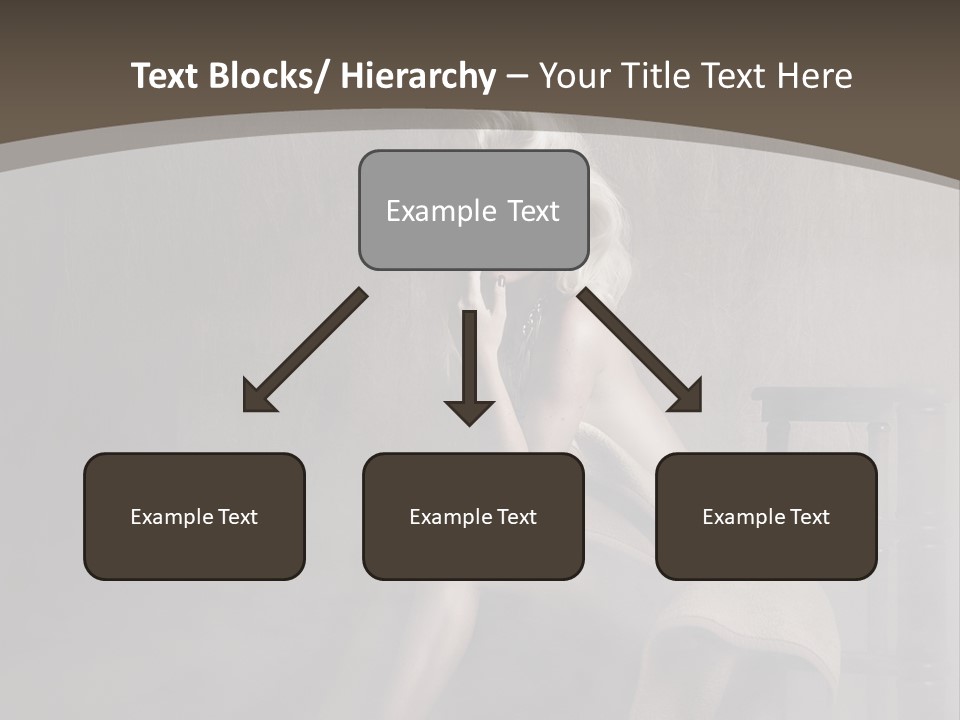 Weiblich Haare Hell PowerPoint Template