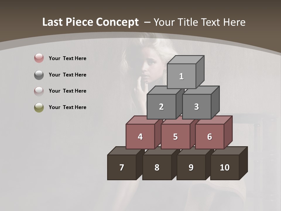 Weiblich Haare Hell PowerPoint Template