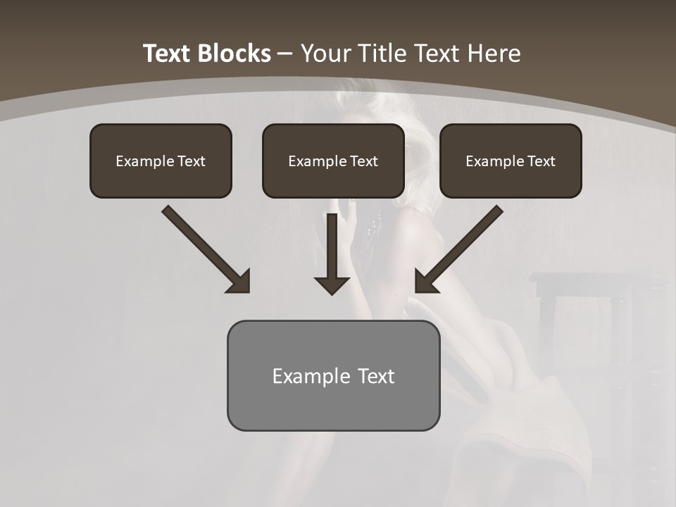 Weiblich Haare Hell PowerPoint Template