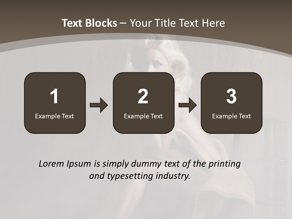 Weiblich Haare Hell PowerPoint Template