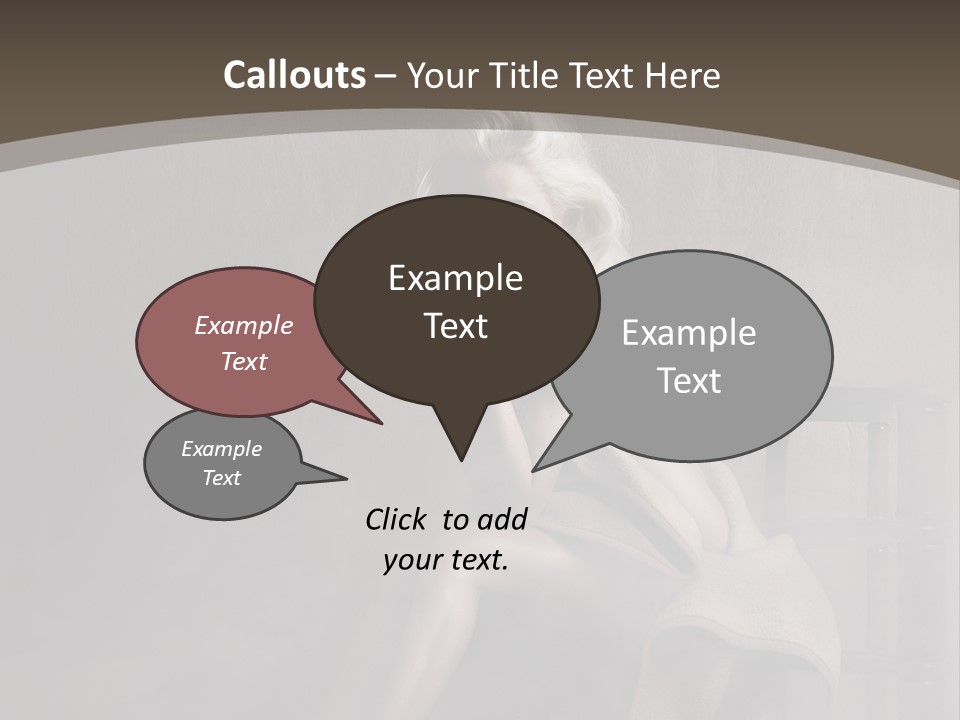 Weiblich Haare Hell PowerPoint Template