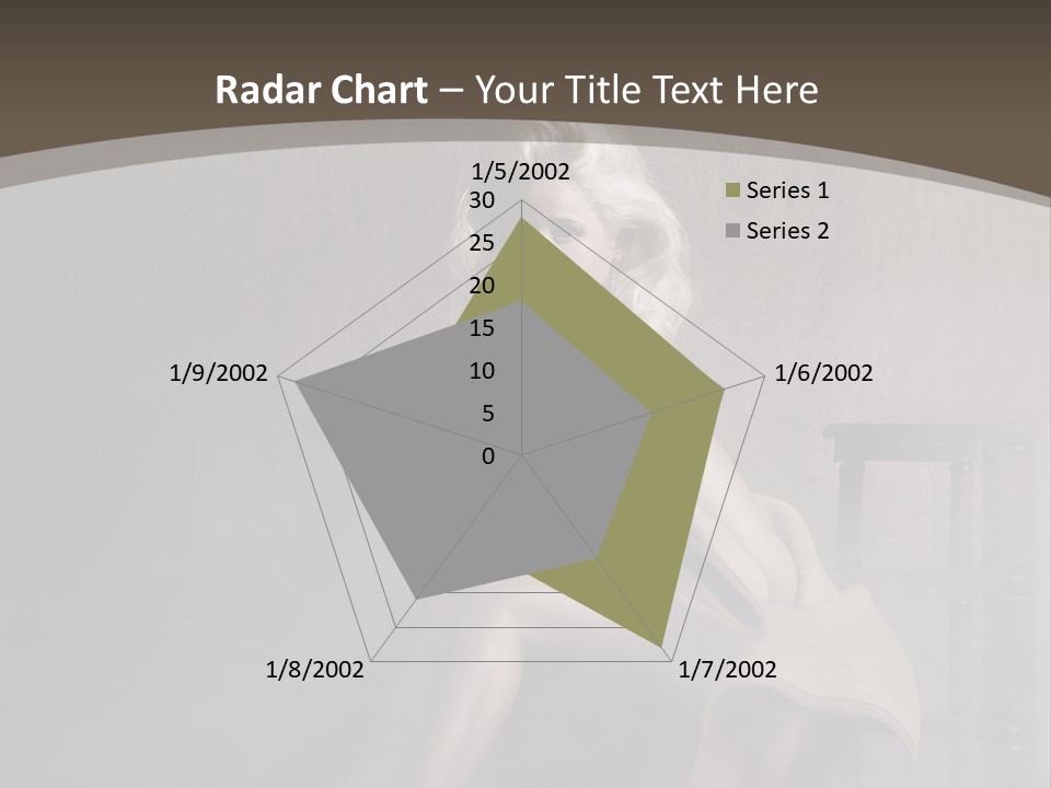 Weiblich Haare Hell PowerPoint Template