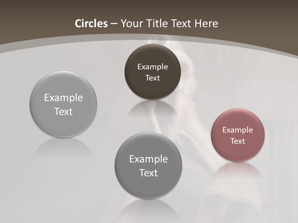 Weiblich Haare Hell PowerPoint Template