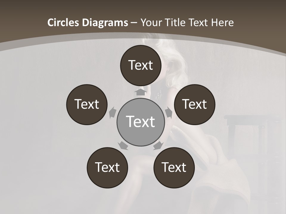 Weiblich Haare Hell PowerPoint Template