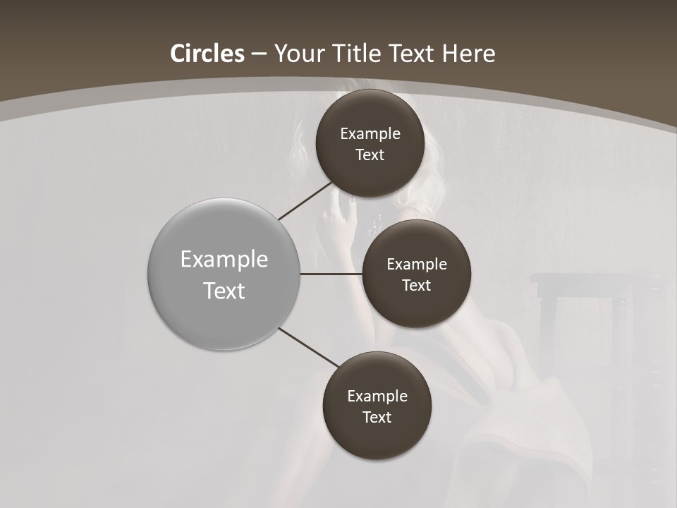 Weiblich Haare Hell PowerPoint Template