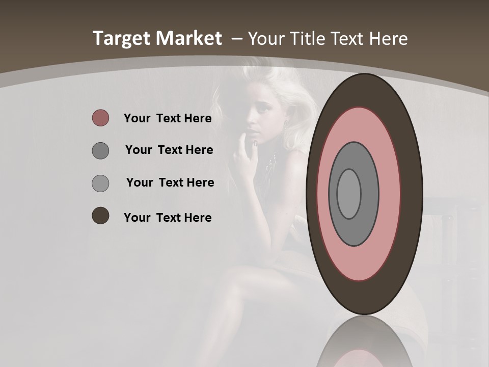 Weiblich Haare Hell PowerPoint Template