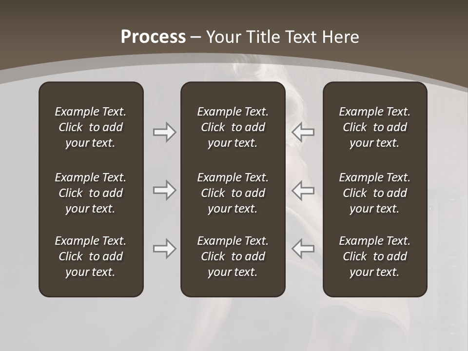 Weiblich Haare Hell PowerPoint Template