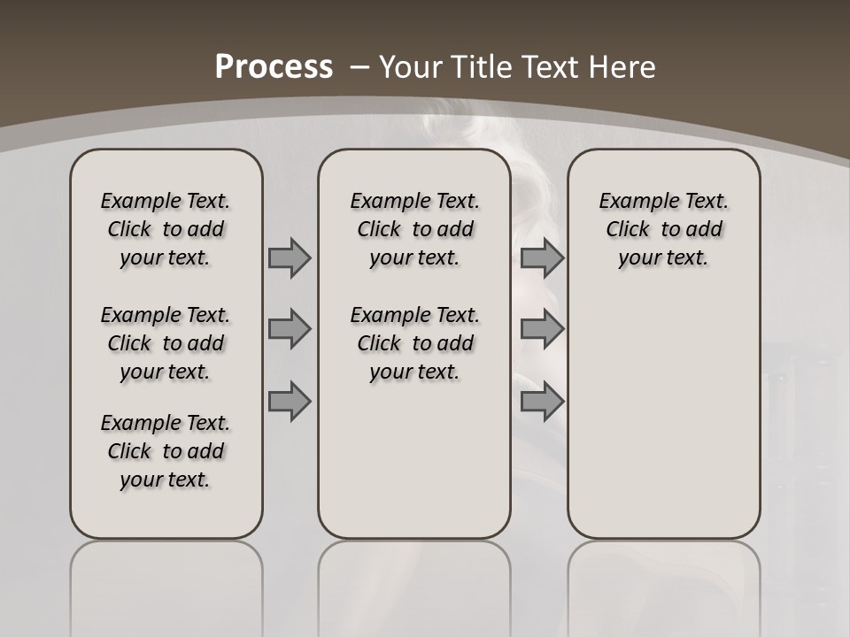 Weiblich Haare Hell PowerPoint Template